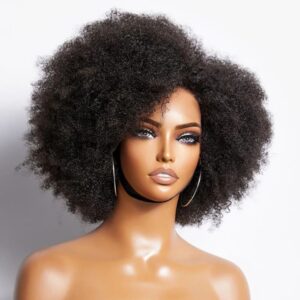Perruque Afro cheveux crépus 10 pouces
