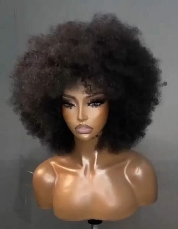 Perruque Afro cheveux crépus 10 pouces – Image 5