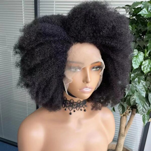 Perruque Afro cheveux crépus 10 pouces – Image 3