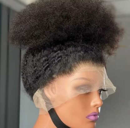 PERRUQUE DE CHEVEUX AFRO KINKY 16 POUCES – Image 4