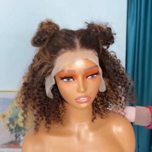 VALENTINE SALE 💓 Mettez en surbrillance la perruque Kinky Curly.