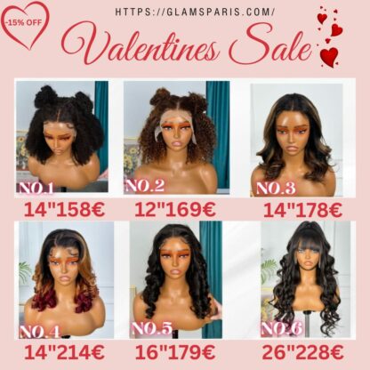 VALENTINE SALE 💓 Mettez en surbrillance la perruque Kinky Curly. – Image 9