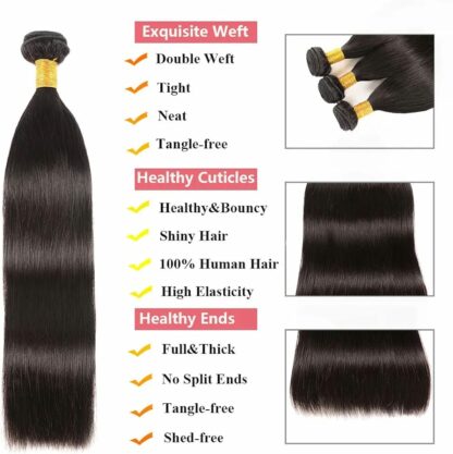 Brazilian Straight Cheveux Bundles – Image 7