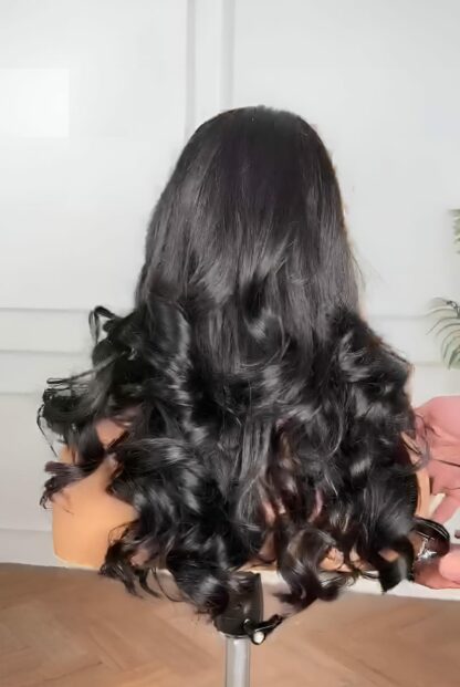 Perruque de cheveux ondulés à double tirage Glams – Image 4